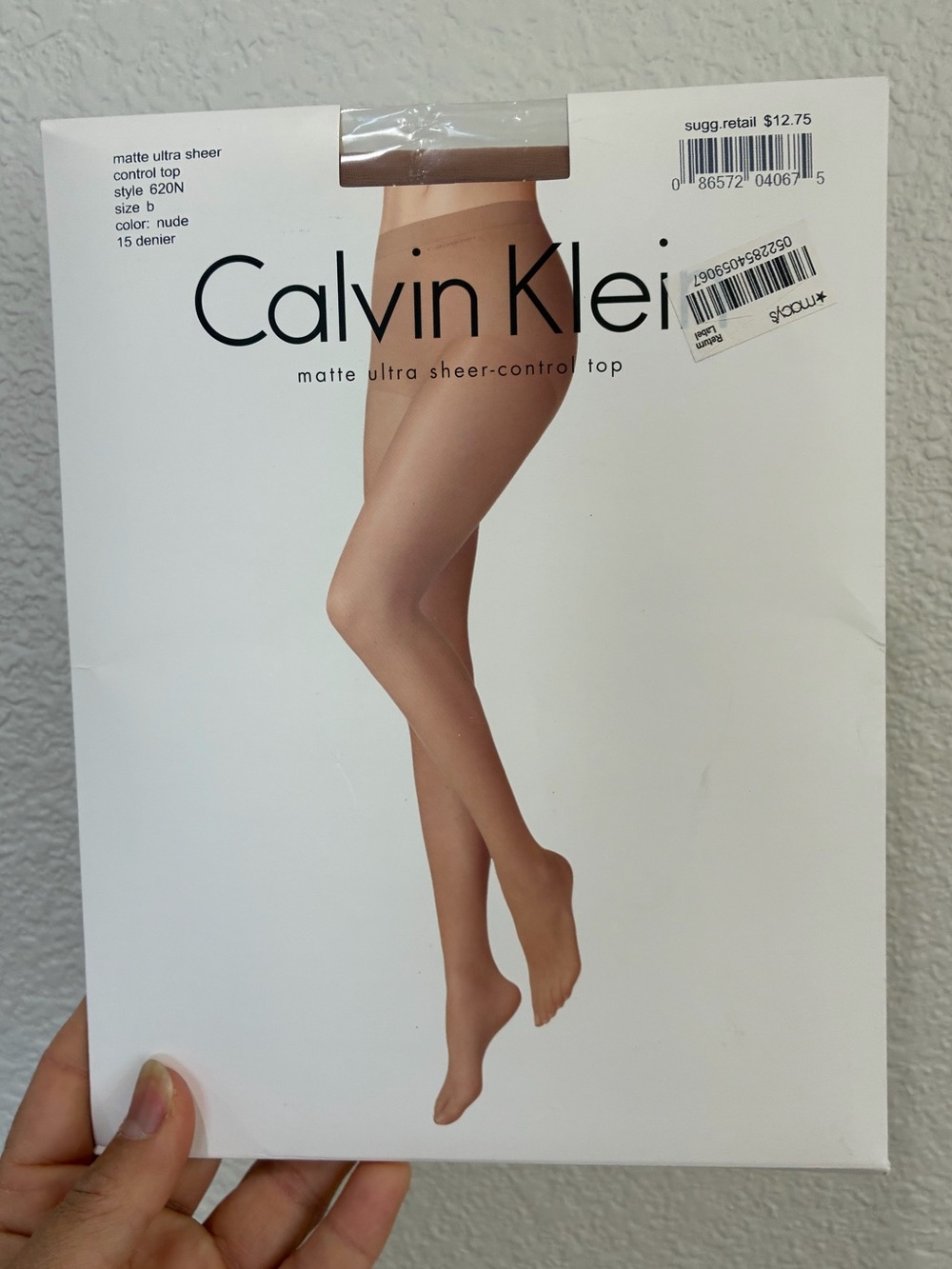 Calvin Klein Matte Ultra Sheer Control Top Leggings Small